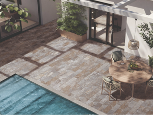 EXTERNA QUARZITE RUST GREY - Porcelain stoneware outdoor floor tiles with stone effect - Floor tile-stone by Emilgroup