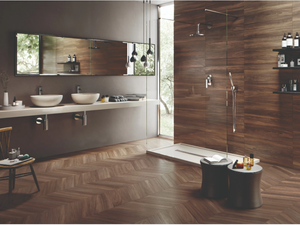 SLEEK WOOD NUT - Porcelain stoneware wall/floor tiles with wood effect - Wall tile-stone-brick by Emilgroup