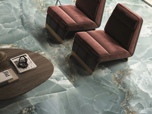 TELE DI MARMO ONYX GREEN - Porcelain stoneware wall/floor tiles with marble effect - Wall tile-stone-brick by Emilgroup