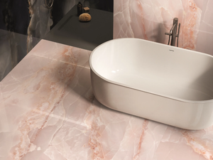 TELE DI MARMO ONYX PINK - Porcelain stoneware wall/floor tiles with marble effect - Wall tile-stone-brick by Emilgroup