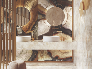 TELE DI MARMO PRECIOUS AGATE BROWN - Indoor/outdoor porcelain stoneware wall/floor tiles with marble effect - Wall tile-stone-brick by Emilgroup