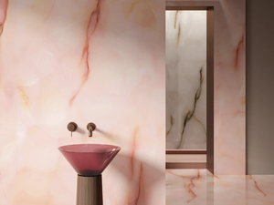 TELE DI MARMO PURE ONYX MALVA - Porcelain stoneware wall/floor tiles with marble effect - Wall tile-stone-brick by Emilgroup