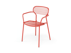 APERO - Steel garden chair with armrests - Chair by Emu