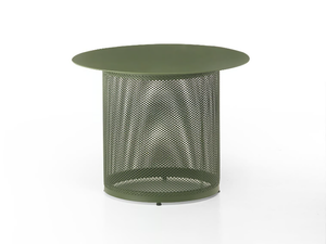 CABLA - Round stainless steel garden side table - Side table by Emu