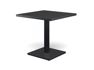 ROUND - Square steel garden table - Table by Emu