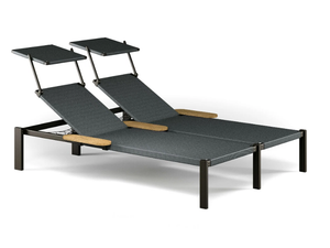 SHINE - Double Recliner aluminium sun lounger - Armchair by Emu