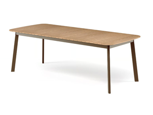 SHINE - Rectangular teak table - Table by Emu