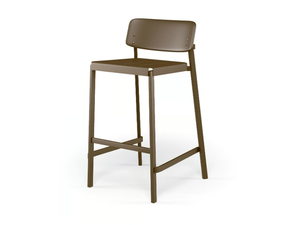 SHINE - Stackable high aluminium garden stool - Stool by Emu