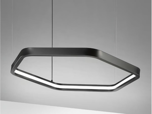 ESAGONO - LED extruded aluminium pendant lamp - Ceiling lamp by ENGI
