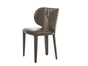 AIDA - Upholstered leather chair - Chair by ENNE