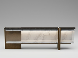 FOIL - Sideboard with integrated lighting - Cabinet by ENNE