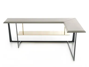 IMPERIOUS - Corner leather console table - Console by ENNE