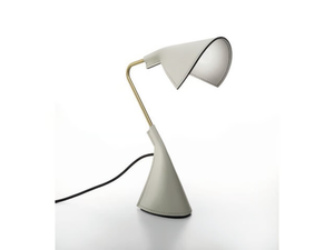 DUFFY - LED tanned leather table lamp - Table lamp by ENRICO PELLIZZONI