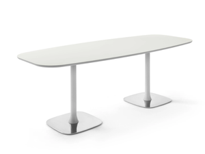 RENDEZ-VOUS - Rectangular table with two bases - Table by ENRICO PELLIZZONI