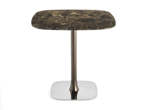 RENDEZ-VOUS - Square marble table - Table by ENRICO PELLIZZONI