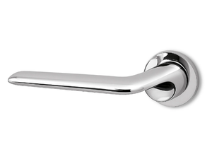 ELAN - Brass door handle on rose - Finishes accessories by Ento