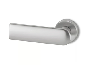 REFLEX - Brass door handle on rose - Finishes accessories by Ento