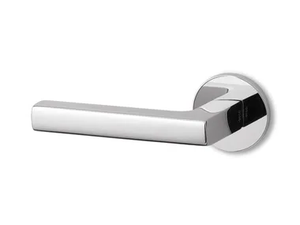 UNIT R6 - Brass door handle on rose - Finishes accessories by Ento