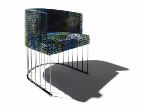 CANDY - Upholstered fabric easy chair - Armchair by ERBA ITALIA
