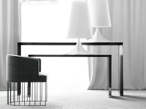 PENSAMI - Rectangular wooden console table - Console by ERBA ITALIA