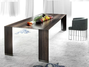 PENSAMI - Rectangular wooden table - Table by ERBA ITALIA