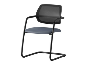ALEGRIA - Cantilever fabric chair with armrests - Chair by Ersa