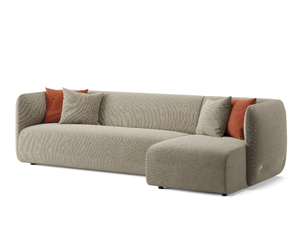 EASY - Sectional fabric sofa with chaise longue - Sofa by Ersa