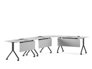 GAVINA - Modular laminate meeting table with cable management - Table by Ersa