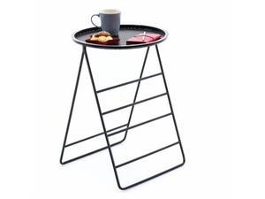 HI - Painted metal high side table with tray - Styling by Ersa