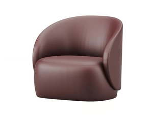 HULL HOME - Leather armchair with armrests - Armchair by Ersa