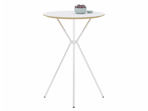 KILIG - Round laminate high table with metal base - Table by Ersa