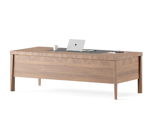 KITH - Rectangular wood veneer executive desk - Desk by Ersa