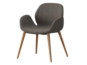MAGNOLIA - Upholstered fabric chair with armrests - Chair by Ersa