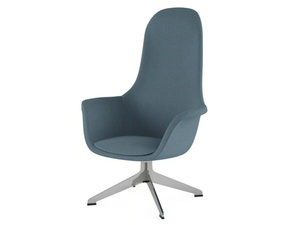 POLAR - Swivel with 4-spoke base fabric easy chair high-back - Armchair by Ersa