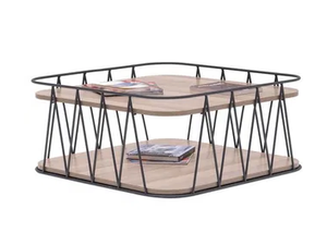 TAMBOUR - Square wooden coffee table - Coffee table by Ersa