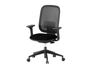 VELA - Height-adjustable fabric office chair with armrests with 5-Spoke base - Chair by Ersa