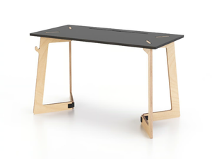 KARYA DESK SMALL - Rectangular workstation desk with cable management - Desk by Esposit