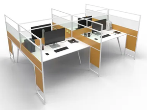 CARING P016 A - Glass and aluminium desktop partition - Screens by ESTEL GROUP