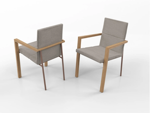 CASSIOPEA - Upholstered fabric chair with armrests - Chair by ESTEL GROUP