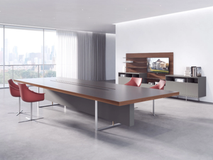 DECK - Meeting table with cable management - Table by ESTEL GROUP