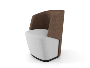 EMBRASSE CONVERSATION - Fabric easy chair with armrests - Armchair by ESTEL GROUP