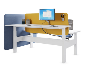EVO HP - Height-adjustable multiple office desk with electric motion - Desk by ESTEL GROUP