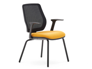 FIRST - Upholstered mesh office chair with armrests - Office Chair by ESTEL GROUP