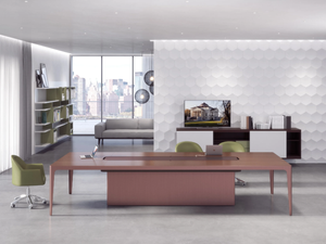 GRAND MORE SHARING - Meeting table with cable management - Table by ESTEL GROUP