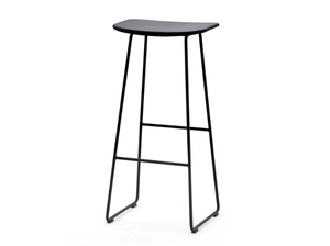 LIGHT - Sled base high metal stool with footrest - Stool by ESTEL GROUP