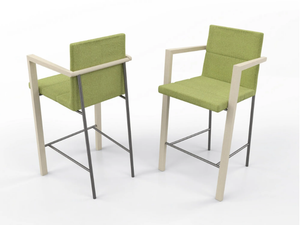 SIRIO - High fabric stool with footrest - Stool by ESTEL GROUP