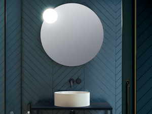 CIRC - Round wall-mounted mirror with integrated lighting - Accessories by Estiluz