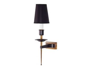 NELLY - LED brass and fabric wall lamp with fixed arm - Wall lamp by Estro