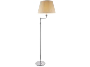 NUGURIA - LED brass and fabric floor lamp - Floor lamp by Estro