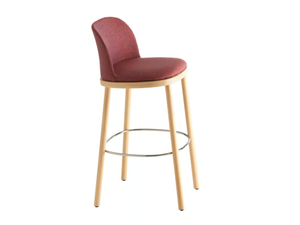 AGAMI 1162 - High fabric stool with back - Stool by Et al.